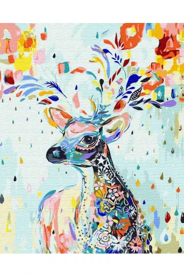 Twoje Hobby Malowanie po numerach - Kolorowy jele� 40x50cm