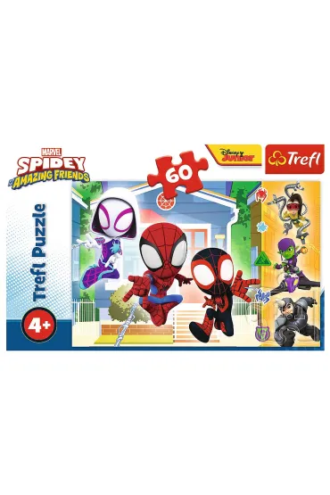 Puzzle 60 el. Spidey and his Amazing Friends Marvel. W �wiecie Spidey`a Trefl