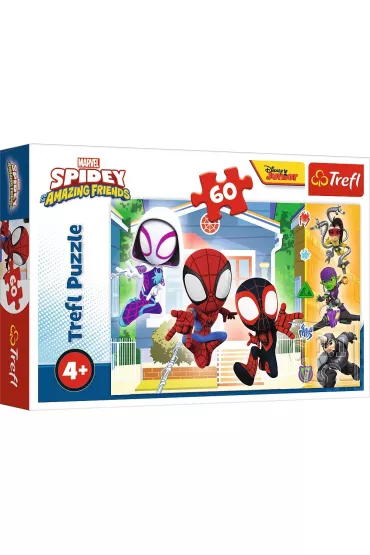 Puzzle 60 el.  Spidey and his Amazing Friends Marvel. W wiecie Spidey`a Trefl