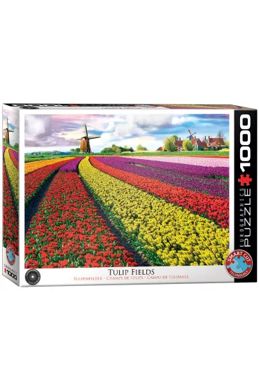 Puzzle 1000 el. Pola tulipan�w w Holandii Eurographics