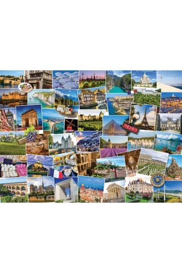 Puzzle 1000 el. Globetrotter - France Eurographics