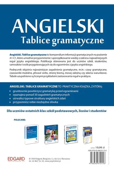 Angielski. Tablice gramatyczne - Marcin Frankiewicz