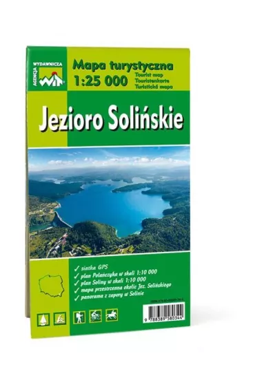 Mapa turystyczna Jezioro Soli�skie 1:25 000