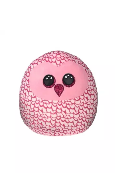 Squish-a-Boos Pinky rowa sowa 30 cm Ty