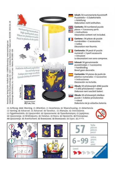 Puzzle 54 el. 3D Przybornik Pikachu Ravensburger