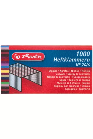 Zszywki Herlitz 24/6, 1000 szt. (8760514)