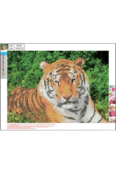 Centrum Mozaika diamentowa 5D - Tiger 89752 30x40cm