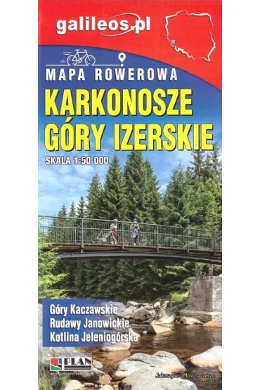 Karkonosze, G�ry Izerskie - mapa rowerowa