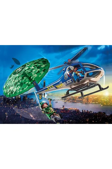 Playmobil City Action Policyjny �mig�owiec: Ucieczka ze spadochronem 70569