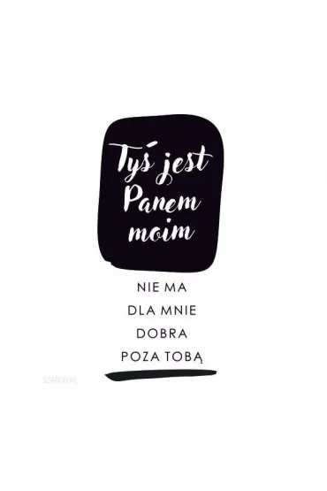 Szaron Podstawka korkowa. Ty� jest Panem moim ciemne