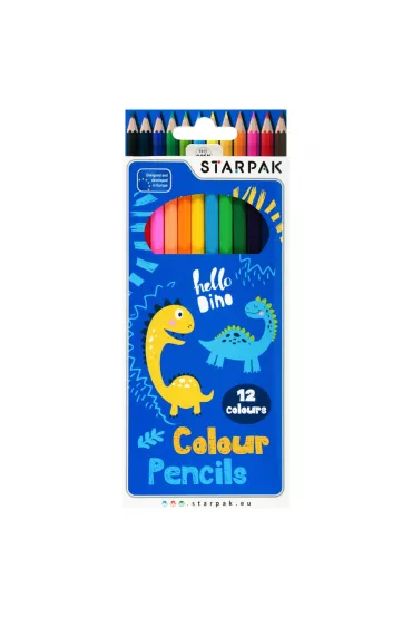 Starpak Kredki o��wkowe Dino 12 szt.
