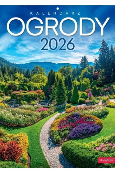 Opress Kalendarz 2026 A4 wieloplanszowy Ogrody
