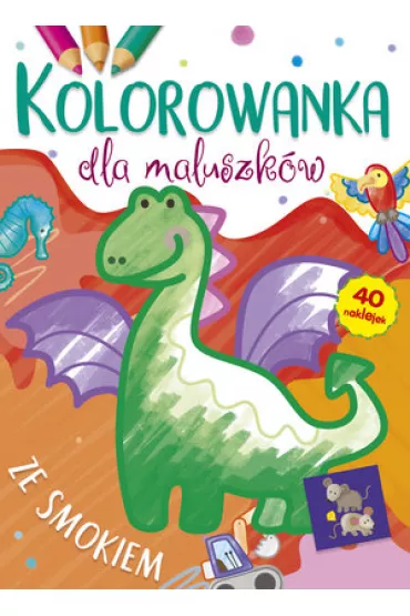 Kolorowanka dla maluszkw ze smokiem