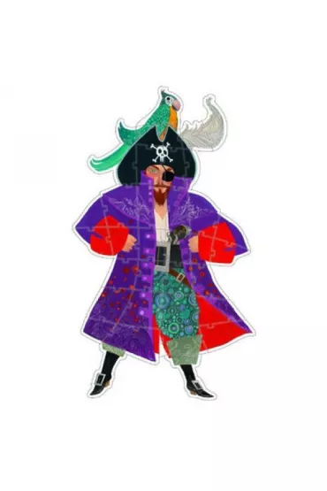 Puzzle gigant 36 el. Pirat Eliot Djeco