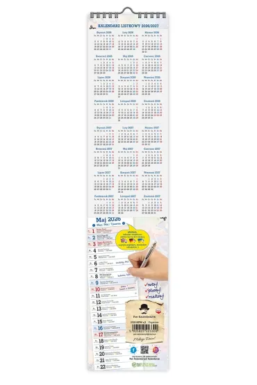 Kalendarz 2026 paskowy w�ski KPW V.2 Organizer