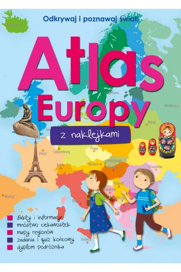 Atlas Europy z naklejkami