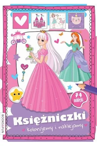 Ksi�niczki. Kolorujemy i naklejamy
