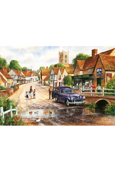 Puzzle 4x500 Spokojna woda 113738 Gibsons