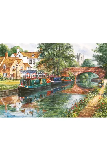 Puzzle 4x500 Spokojna woda 113738 Gibsons