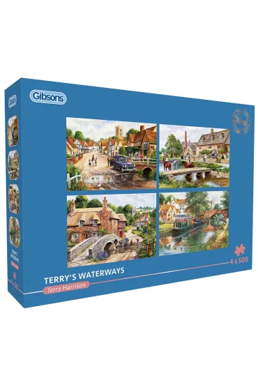 Puzzle 4x500 Spokojna woda 113738 Gibsons