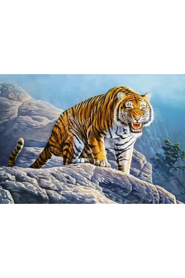 Puzzle 500 el. Tygrys na skale Castorland