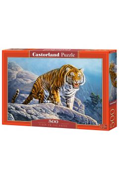 Puzzle 500 el. Tygrys na skale Castorland