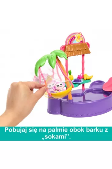 Enchantimals.Tropikalny basen + Lalka ma�pka HTW73 Mattel