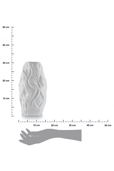 HowHomely Wazon Louis White 29 cm