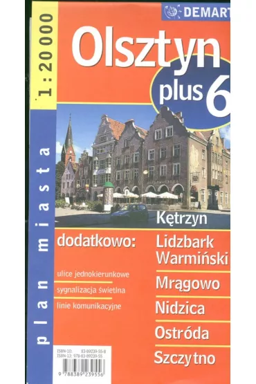 Olsztyn plus 6 1:20 000 plan miasta