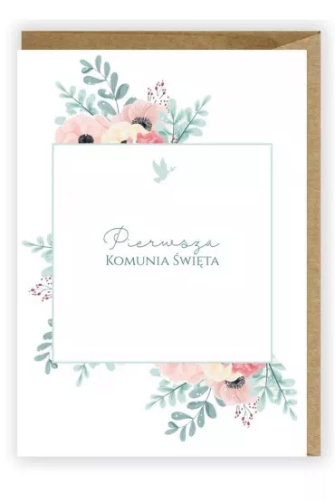 Cardie Kartka okoliczno�ciowa. Komunia. Eko koperta. K062