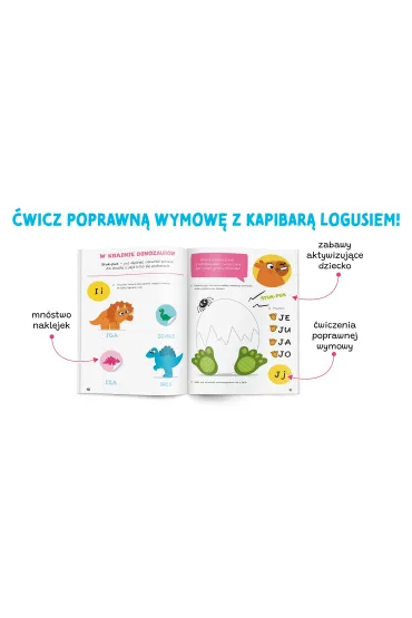 Gimnastyka j�zyka. Kapitan Nauka. Logu� bawi si� s�owami. Zabawy logopedyczne