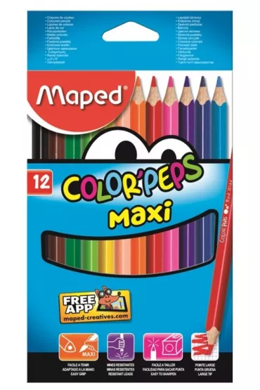 Maped Kredki Colorpeps maxi tr�jkatne 12 szt.
