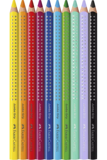 Faber-Castell Kredki Jumbo Grip Jednoro�ec 8kol+2kol pastel+nakl