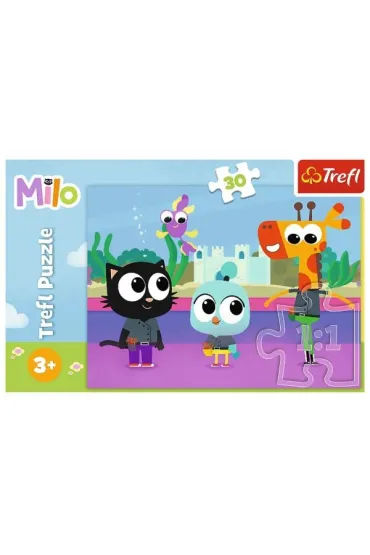 Puzzle 30 el. Kotek Milo Trefl