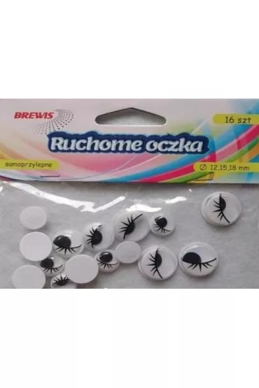 Brewis Ruchome oczka z rz�sami 16 szt.