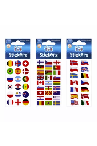 Sticker Boo Naklejki Flagi Pa�stwa 476944 6 x 18 cm