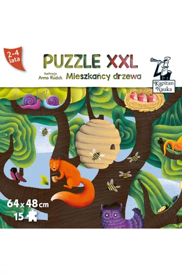 Puzzle 15 el. XXL Mieszka�cy drzewa Edgard