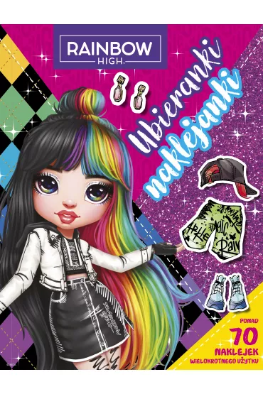 Ubieranki naklejanki. Rainbow High