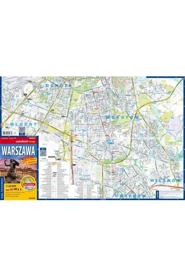 Warszawa plan miasta 1:26 000 laminat MIDI 2025