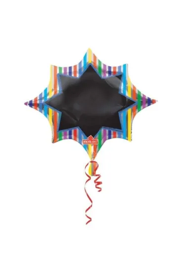 Amscan Balon foliowy Super ksztalt paski 88x73cm