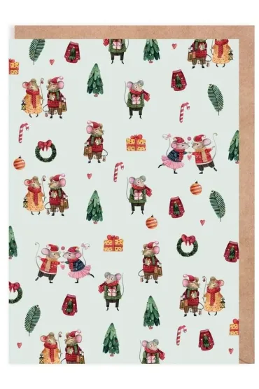 Cardie Kartka Bo�e Narodzenie Myszki + eko koperta