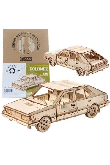 Robotime Little Story Drewniane Puzzle Model 3D - FSO Polonez 1500