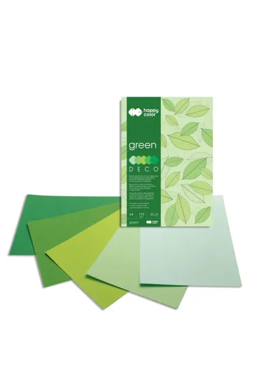 Happy Color Blok Deco Green 170g 20 kartek