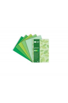 Happy Color Blok Deco Green, 5 kolorw, A4, 170g, 20 arkuszy 170 g 20 kartek