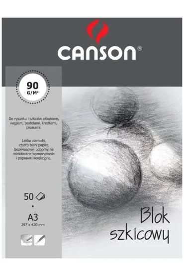 Canson Blok szkicownik A3 90g
