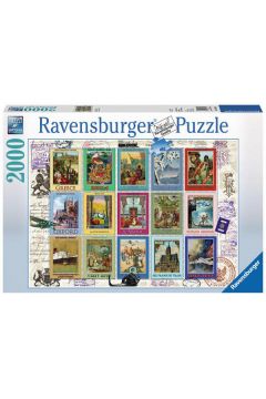 Puzzle 2000 el. Wakacyjne znaczki 166022 Ravensburger