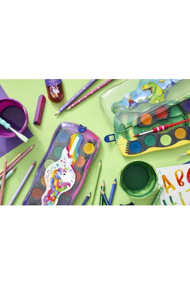 Faber-Castell Pojemnik na wod� Clic&Go zielono-niebieski