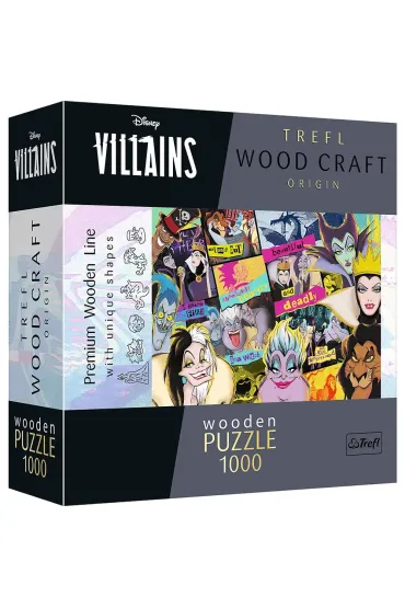 Puzzle drewniane 1000 el. Zlot z�oczy�c�w Disney Villains 20167 Trefl