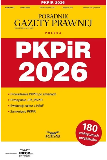 PKPiR 2026. Podatki 8/2025