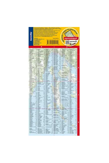 W�ochy cz�� p�nocna mapa samochodowa 1:650 000 laminat 2026